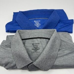 Members‎ Mark Polo Shirt Lot Men's XL Blue and Gray Performance Golf